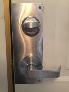 Abloy Deadbolt inside view