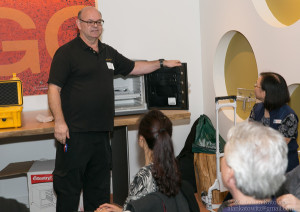 Terry Whin-Yates from Mr. Locksmith Open Safe Demo at the Kitilano Business Leaders Meetup